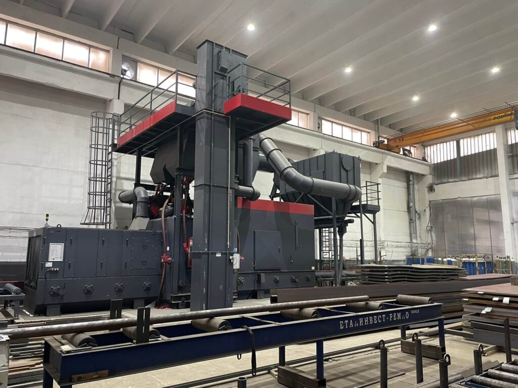 Shoot balsting Zero-line chamber Gostol P-2000x1000/ 12 turbines